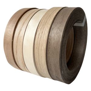 비접착 오크/월넛/자작나무/체리 엣지 밴딩, 원목 베니어 에징, 합판 및 가구용 천연 베니어 스트립