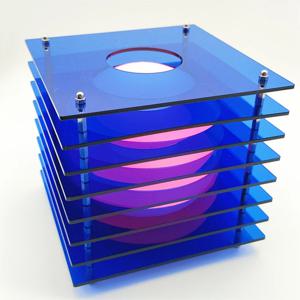 LOP 램프 아크릴 예술적 테이블 조명 충전식 RGB 분위기 무드 침대 옆 램프 룸 장식 항목 diy 야간 조명