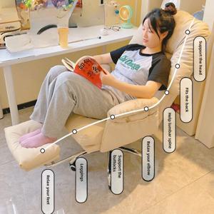 컴퓨터 의자, 홈 오피스 의자, 게으른 소파 의자, 똑바로 누울 수 있는 집의 부드럽고 끈끈한 등받이 방송 e스포츠 의자