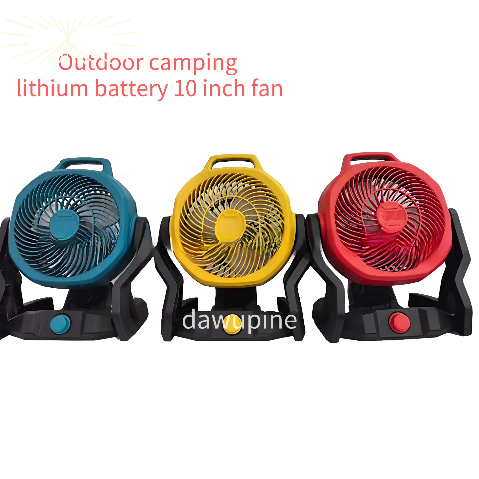 Dewalt DCB200 18V 20V 리튬 배터리 용 M18 용 밀워키 용 Makita BL1830 용 휴대용 캠핑 팬 구동 데스크탑 플로어 팬