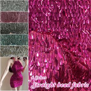 스트레이트 애완 동물 스팽글 자수 패브릭 봄과 여름 드레스 크리 에이 티브 무대 공연 의류 DIY 봉제 패브릭 야드로