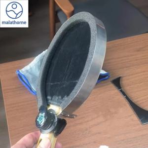 Malathorne 탁구 고무 커팅 보우 나이프, 롤링 스틱 및 안티 컷 장갑, 탁구 라켓 조립 도구