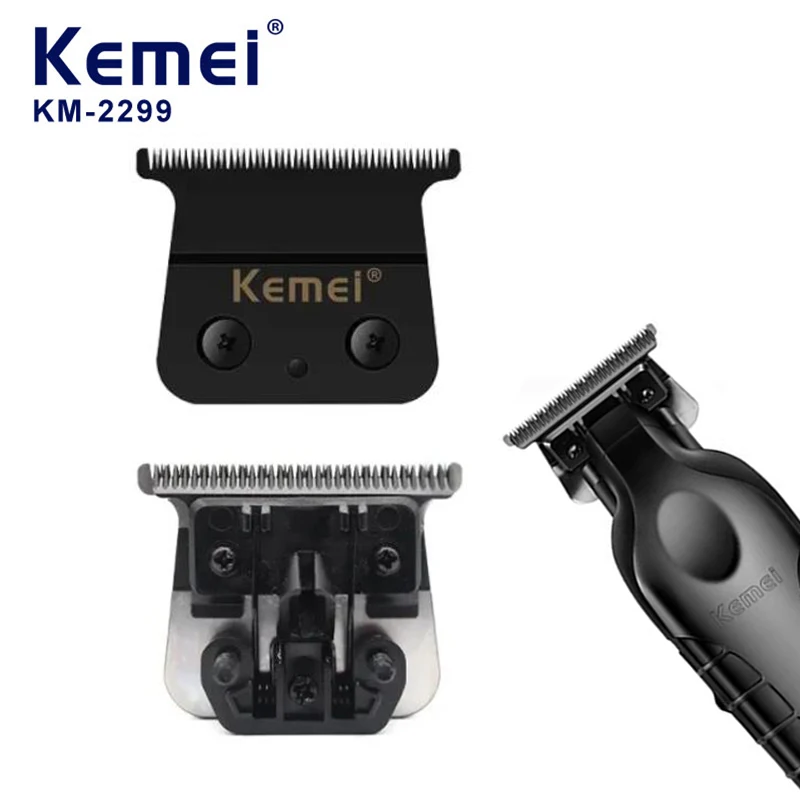 Kemei 2299 기존 교체 블레이드 헤드 세트 전문 헤어 클리퍼 나이프 헤드 부품 액세서리 헤어 트리머 블레이드