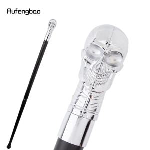화이트 해골 머리 Steampunk 워킹 지팡이 패션 장식 워킹 스틱 신사 럭셔리 Crosier 손잡이 워킹 스틱 92cm