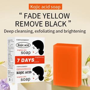 코직산 비누 피부 및 바디 비누 – 오리지널 코직산, 코코넛 & 티트리 오일 함유 바 – 100g x 1바