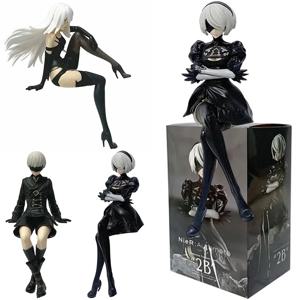 15Cm 애니메이션 오리지널 SEGA Nier:automata Ver1.1A 2B Yorha No. 2 Type B 프리미엄 Chokonose 피규어 PVC 모델 Collectible Toys