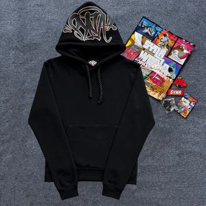 Sy-world 의류 y2k 힙합 스트리트 남성/여성 풀오버 탑/긴 바지 패션 캐주얼 조깅 트랙 슈트 후드 바지