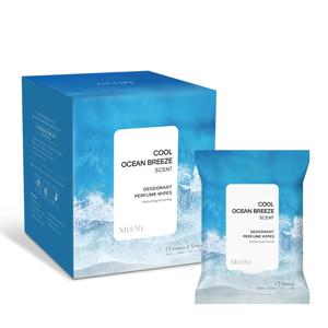 미네 데오드란트 쿨링 퍼퓸티슈 15매x5팩(은은한 바다향)