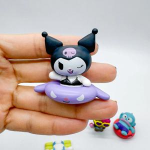 Sanrio 헬로 키티 Clownfish Cinnamoroll Kuromi 풀 수영복 미스터리 블라인드 박스 선물 장난감 모델 애니메이션 피규어 수집 장식품