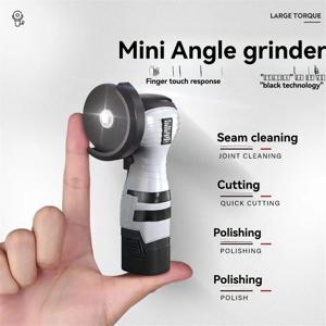 AA98 16.8V 무선 전기 앵글 그라인더 6500r/Min 리튬 배터리 미니 연마 연삭기 다이아몬드 커팅 전원(미국)