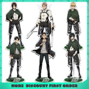 7.87in 진격의 거인 애니메이션 게임 주변기기 피규어 스탠드 모델 Alan Ackerman 팬 컬렉션 데스크탑 스탠딩 사인 장식 선물