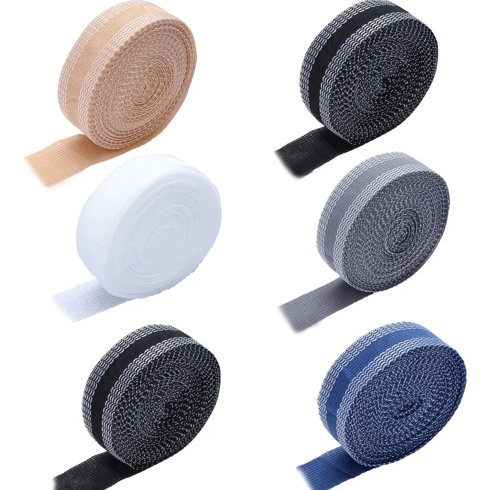 2.5cm x 5M 바지 밑단 단축 셀프 접착 바지 입 페이스트 다리미 헴 테이프 바지 원단 접착 헴 테이프 다림질 바느질 테이프