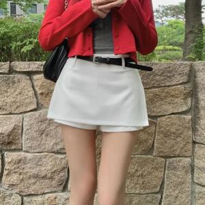 하이웨이스트 안전바지 반바지 스커트 팬츠 여성 패션 시티워크 스탠다드 핏 여름 컬렉션 2025