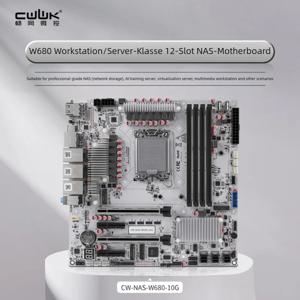 CWWK W680 NAS 마더보드는 12베이 서버급 SATA, 4개의 DDR5 슬롯, 순수 ECC 10G 이더넷 포트를 지원합니다.