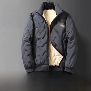 남성용 플리스 안감 다운 재킷 농구 스포츠 코트 따뜻한 패션 도시 스타일 긴 소매 두꺼운 면 패딩 코트