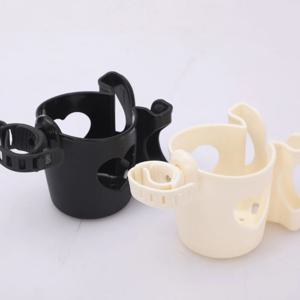 다기능 2 In 1 아기 유모차 컵 홀더 병 보관 랙 전화 마운트 간편한 나들이를위한 360도 회전