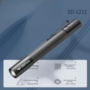 집중 가능한 미니 손전등 부드러운 줌이 가능한 높은 루멘 LED 포켓 라이트 완벽한 EDC 캠핑 자동차 수리