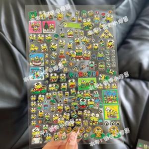 Sanrio Kero Kero Keroppi 만화 Pvc 투명 방수 스티커 소녀 Guka 액세서리 Diy 전화 케이스 장식 보상 장난감