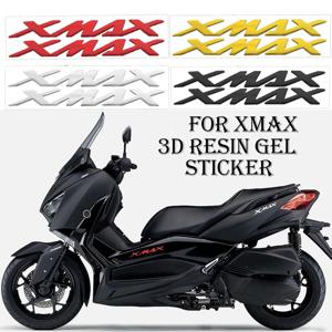 YAMAHA XMAX 300 125 250 400 모터 사이클 3D 수지 젤 로고 엠블럼 스티커 오토바이 펜더 바디 사이드 데칼 액세서리