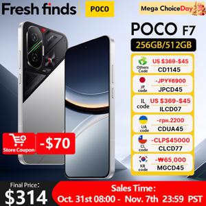 【브랜드+】POCO F7 5G 스냅드래곤 ® 8세대 4 NFC 6500mAh 배터리 6.83인치 1.5K AMOLED 50MP 카메라 OIS 90W 하이프차지 스마트폰