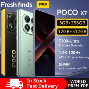 【브랜드+】POCO X7 스마트폰 디멘시티 7300-울트라 6.67인치 120Hz AMOLED 디스플레이 45W 5110mAh 50MP 카메라 IP68 샤오미 하이퍼OS NFC