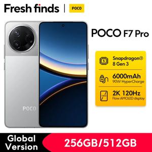 【브랜드+】글로벌 버전 포코 F7 프로 5G 스냅드래곤 8 3세대 50MP 메인 카메라 6.67인치 WQHD+ 플로우 AMOLED 도트디스플레이 90W 하이퍼차지