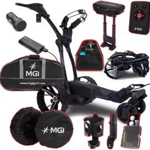 브랜드 뉴 오리지널 MGI 네비게이터 Ai GPS+ 리모트 골프 카트 품질 보증 액세서리 및 리튬 배터리 포함