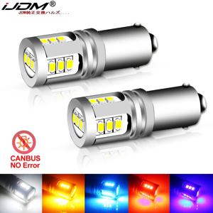 IJDM T4W BA9S LED Blub BAX9S H21W BAY9S LED 12V 24V H6W H5W LED 자동차 후면 안개등 빨간색 흰색 자동 주차 역방향 램프 6000K