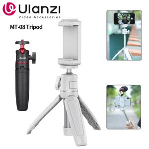 Ulanzi MT-08 미니 삼각대 화이트 컬러 접이식 삼각대 모노 포드 마운트 1/4 ''삼각대 범용 DSLR 안드로이드 아이폰 스마트 폰용