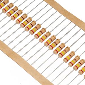 20pcs 1W 탄소 필름 저항기 4.3 4.7 5.1 43 47 51 430 470 510 Ohm R K 5% 저항 4R3 4R7 5R1 4.7K 5.1K 47R 470R 510R 0.1R-3M