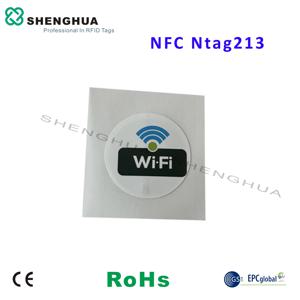 6 개/갑 안드로이드/아이폰 RFID NFC 스티커 태그 스마트 라벨 iso14443A Ntag213 colorf 인쇄 세트 wifi 이메일 에어 모드 그룹 로고