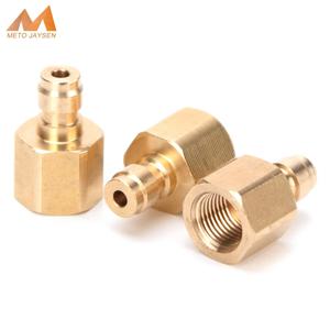 구리 퀵 커플러 커넥터 피팅 1/8BSPP 1/8NPT M10x1 스레드 8MM 수 플러그 소켓 3 개/대