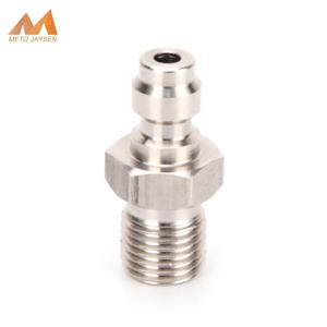 퀵 커플러 8MM 수 플러그 어댑터 피팅 1/8NPT 1/8BSPP M10x1 나사 공기 리필 스테인레스 스틸 1 개/대