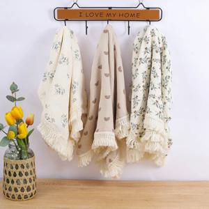 아기 코튼 모슬린 술 배넷저고리 부드러운 신생아 랩, 수신 담요, 수면 담요 기저귀, 아기 목욕 타올, 100x120cm, 신제품