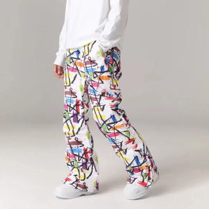 SEARIPE 여성용 야외 스키 바지 스노우 바지 캠핑 하이킹 스포츠 방풍 방수, 따뜻한, 스노우 보드 바지, 겨울