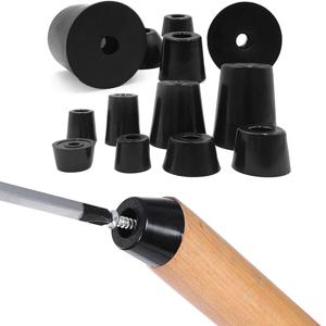 미끄럼 방지 가구 다리 발, 블랙 스피커 캐비닛 침대 테이블 박스, 원추형 고무 충격 패드, 바닥 보호대 가구 부품, 4 개