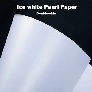 20 장 양면 아이스 화이트 진주 종이 A4 두꺼운 골판지 레이저 인쇄 카드 비즈니스 Invitation120G -300G 만들기