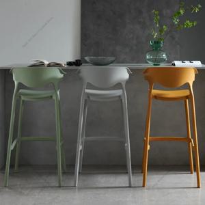 현대 편안한 일본식 바 의자 플라스틱 디자이너 침실 레스토랑 바 의자 사무실 홈 가구 연회 HBBC