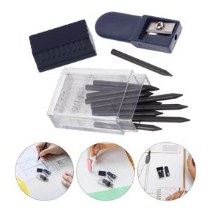 Mine Compas 포인터 샤프너 연필 리드 문구 나침반 코어(2mm 수동 사무실 포함)