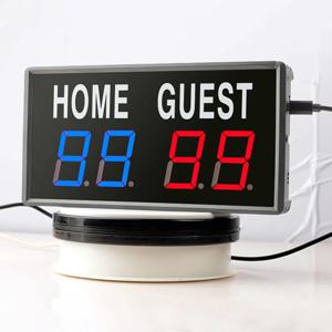 농구 탁구 탁구 스코어보드용 리모콘이 있는 4자리 LED 전자 점수 키퍼 스코어보드