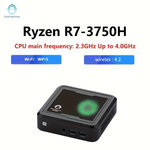 GenMachine 새로운 미니 PC AMD Ryzen 7 3750H CPU Windows 10/11 DDR4 Ren3000 3750H 데스크탑 USB WIFI 5 1000M AMD NUC 게임용 컴퓨터