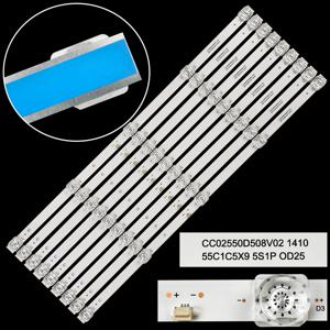 LED 백라이트 스트립, CC02550D508V02 1410 U55F8000Q HTY-55UHD11B-S2 55C1C5X9 5S1P 0D25