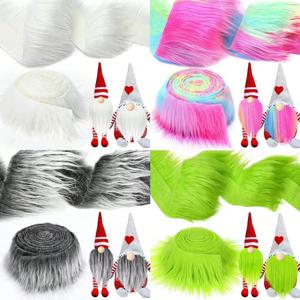 인조 모피 리본 테이프, 부드럽고 길고 푹신한 플러시 트리밍 원단, DIY 크리스마스 쿠션 장식, 코스튬 재봉 액세서리, 1PC