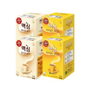 맥심 화이트골드(180Tx2개) + 모카골드(180Tx2개)  동서식품
