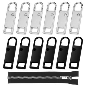 1-30pcs 유니버설 금속 지퍼 풀러 교체 인스턴트 수리 지퍼 헤드 의류 가방 수하물 DIY 바느질 지퍼 슬라이더