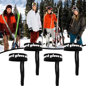 스포츠 장갑 안전 스트랩 남성 여성 스키 장갑 탄성 손목 가죽 끈 수갑 탄성 스키 장갑 스트랩 스키 스포츠 액세서리