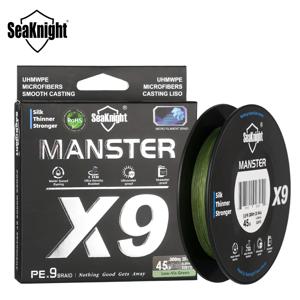 SeaKnight 브랜드 낚시 라인 X9 녹색 22-45LB 500M 9 가닥 PE 라인 멀티 필라멘트 낚시 와이어 잉어 낚시 라인 New