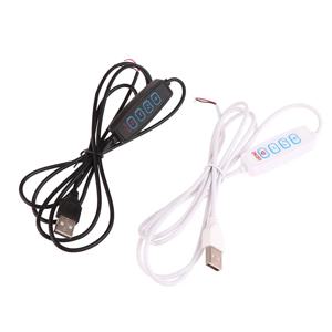 1PC 1.5M USB 5V LED 삼색 조광 스위치 케이블 디머 4키 이중 화이트 컨트롤러 2CH 저전압 LED CCT 바이컬러 조명용