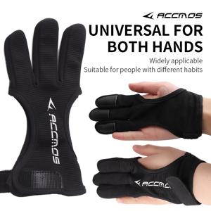 ACCMOS 장갑 가죽 손가락 끝 미끄럼 방지 통기성 3 손가락 장갑 사냥 액세서리 용 손가락 보호대 가드 사냥