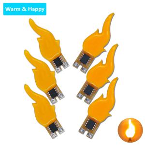 LED 깜박이 촛불 조명 3v 5v 새로운 Oid COB Led 불꽃 조명 2200K 생일 파티 장식 전구 다이오드 액세서리 DIY